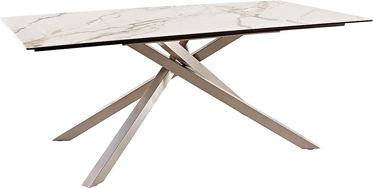DELIFE Esstisch Edge, Keramik Calacatta Luxe günstig online kaufen