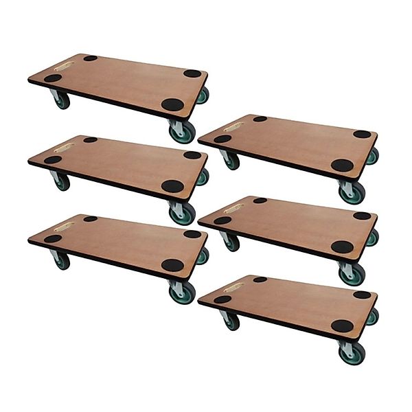 PROREGAL MegaDeal 6x Transportroller 4 Rollen HxBxT 11,5x30x60 cm Traglast günstig online kaufen
