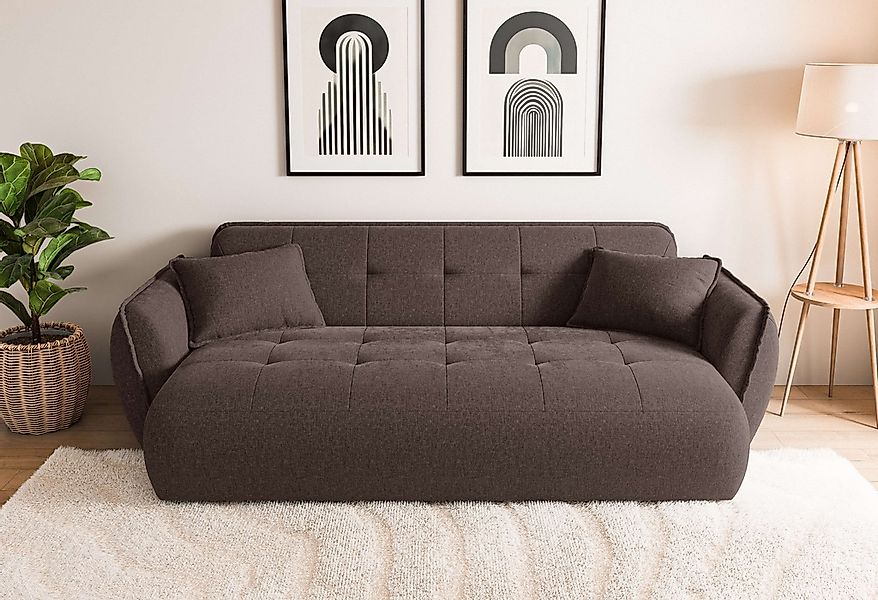 Home affaire Big-Sofa "MIRELDA Design-Sofa mit Steppungen, hoher Sitzkomfor günstig online kaufen
