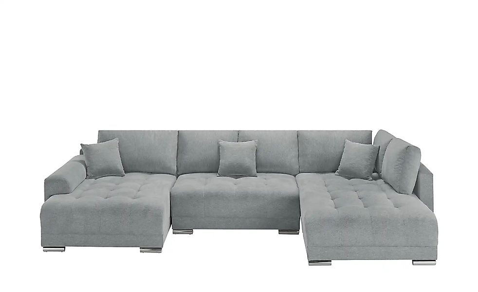 Wohnlandschaft mit Schlaffunktion Lemie ¦ grau ¦ Maße (cm): B: 356 H: 85 T: günstig online kaufen