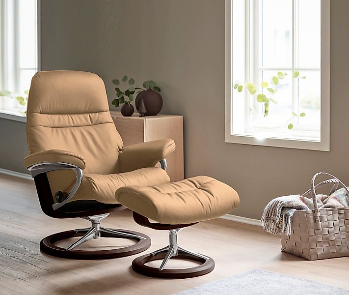 Stressless "Sunrise" Relaxsessel mit Hocker, mit Signature Base, Größe S, G günstig online kaufen