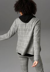 Aniston CASUAL Sweatblazer im Karo-Dessin günstig online kaufen