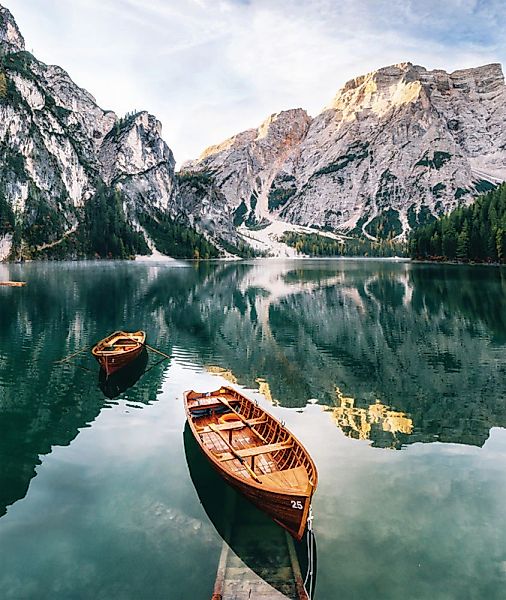 Bönninghoff Leinwandbild Berge  Berge & Alpenbilder  Bilder von Booten & Sc günstig online kaufen
