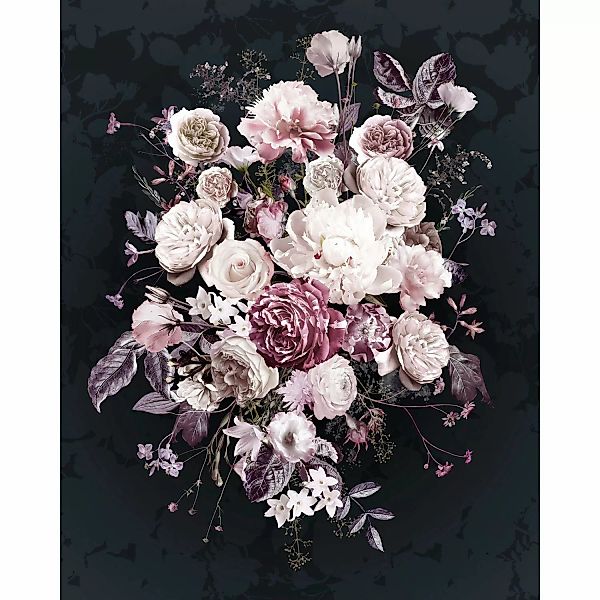 Komar Vliesfototapete Bouquet Noir 200 cm x 250 cm günstig online kaufen