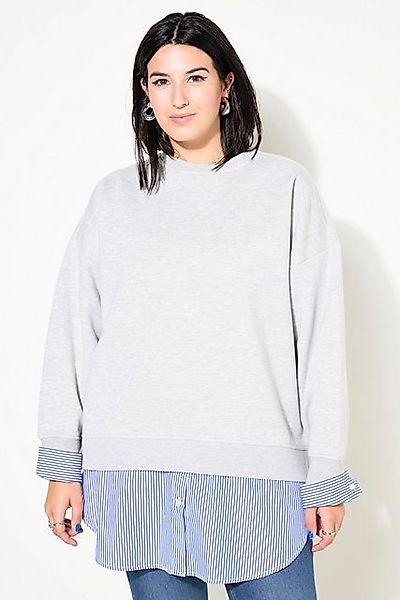 Studio Untold Sweatshirt Sweatshirt oversized Layering-Look Blusen-Details günstig online kaufen