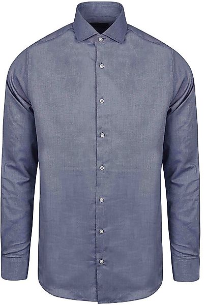 Steppin' Out Hemd Oxford Melange Blau  - Größe 3XL günstig online kaufen