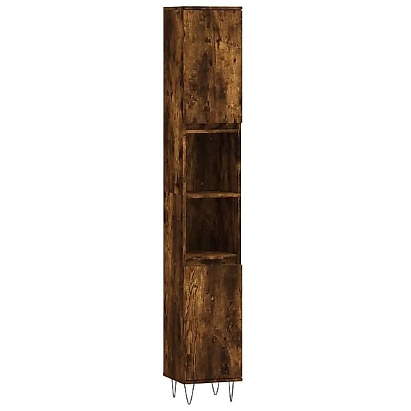 vidaXL Badschrank Räuchereiche 30x30x190 cm Holzwerkstoff 831537 günstig online kaufen
