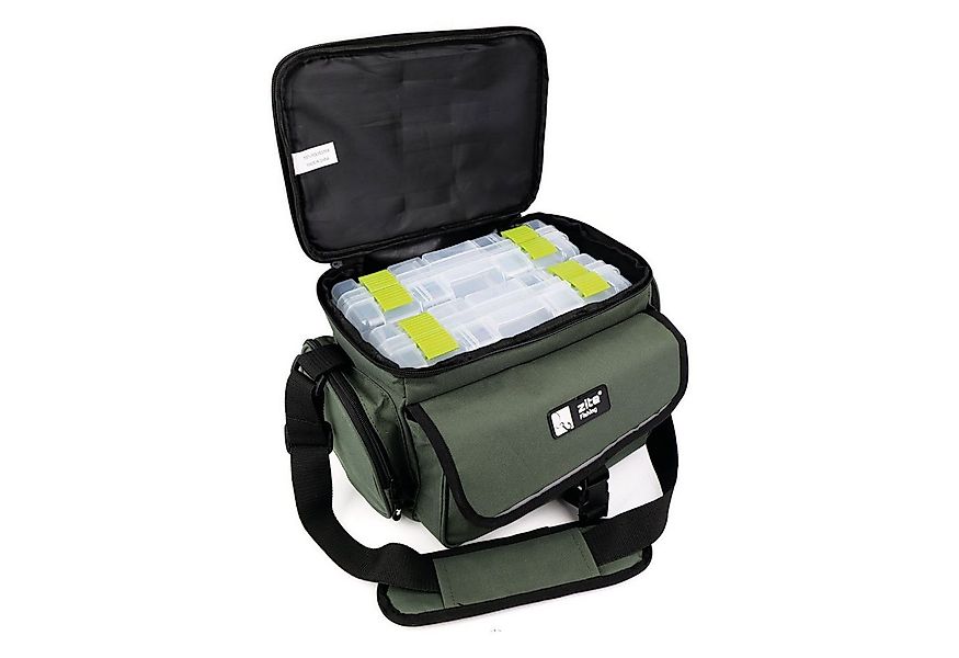 Zite Schultertasche mit 4 Boxen 35x22x20cm als Angeltasche mit Tragegurt günstig online kaufen