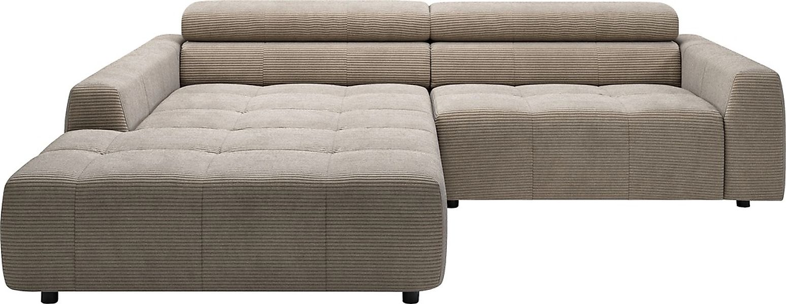 3C Candy Ecksofa "Denver auch mit Cord- und Easy care-Bezug, Kopfteilverste günstig online kaufen
