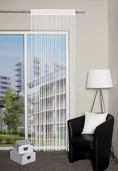 HOME WOHNIDEEN Fadenvorhang »SIMINO« Multifunktionsband 1 Stk. tlg. Fadenst günstig online kaufen