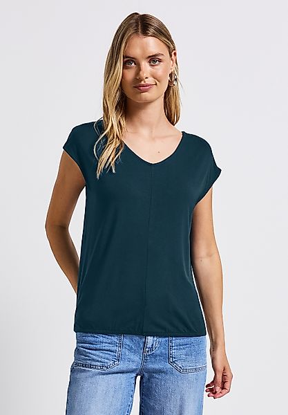 STREET ONE T-Shirt bestehend aus einem Materialmix günstig online kaufen