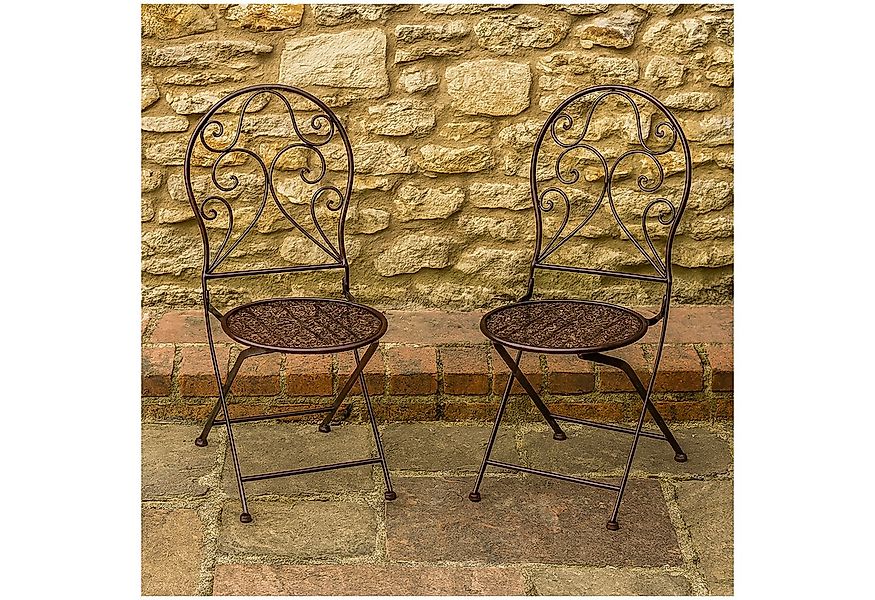 HTI-Line Gartenstuhl Gartenstuhl 2er-Set Lani Braun (Set, 2 St), Metallstuh günstig online kaufen