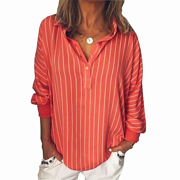 FIDDY Hemdbluse Elegante Langarm-Oberteile für Damen, lässige Langarmshirts günstig online kaufen