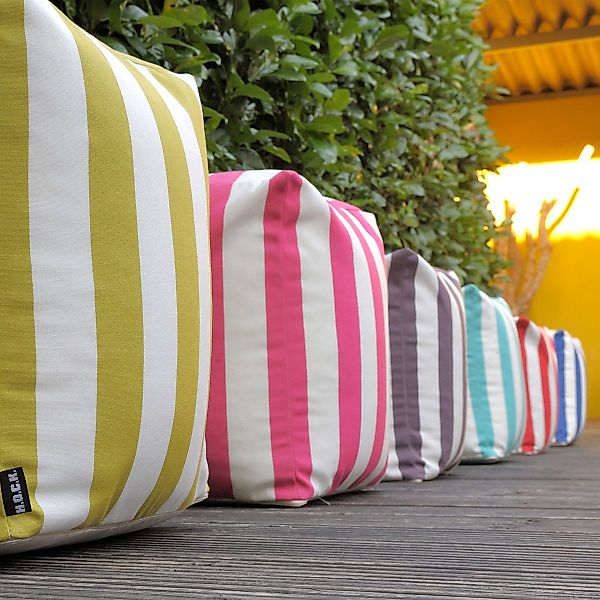 H.O.C.K. Gartenlounge-Hocker H.O.C.K. Classic Streifen Outdoor günstig online kaufen