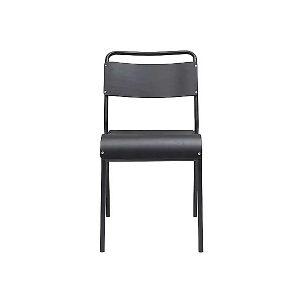 Stuhl Original aus Stahl und Holz in Schwarz günstig online kaufen