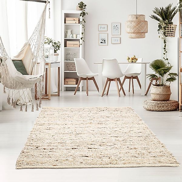 TaraCarpet Wollteppich TaraCarpet Handwebteppich Oslo, rechteckig, günstig online kaufen
