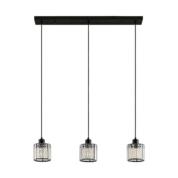 Lindby Pendelleuchte Vella 9626192 Modern in Schwarz aus Metall 3-flammig E günstig online kaufen