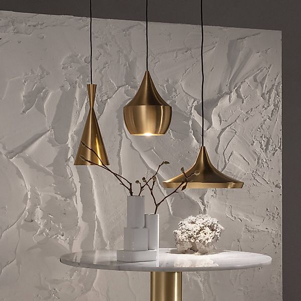 Tom Dixon Beat Trio Round Pendellampe 3fl messing günstig online kaufen