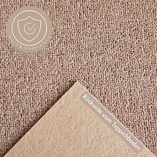 Andiamo Teppichboden »Luton, Feinschlinge, Made in Netherlands«, rechteckig günstig online kaufen