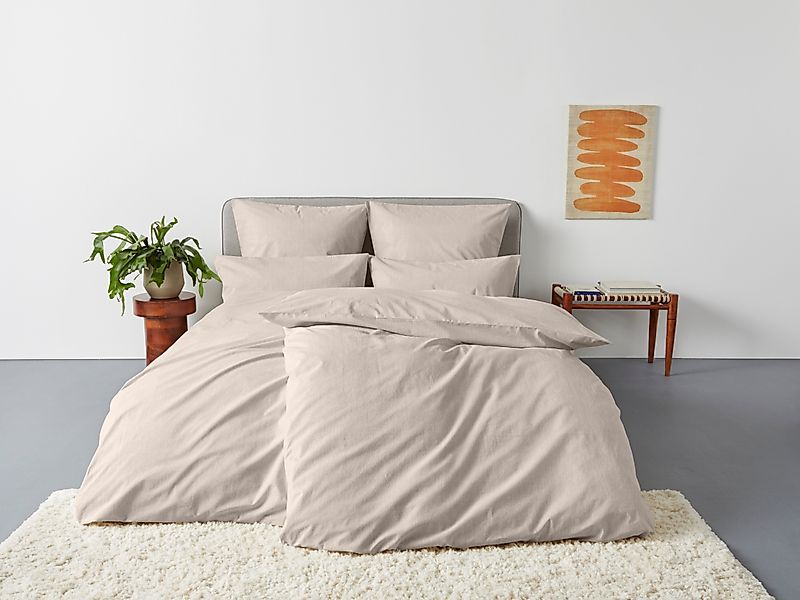 Home affaire Bettwäsche "Melli" 2 Stk. tlg. Bettwäsche aus Baumwolle, Leine günstig online kaufen