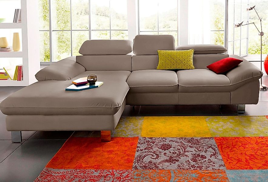 COTTA Ecksofa "Driver L-Form" mit Kopfteilverstellung, wahlweise mit Bettfu günstig online kaufen