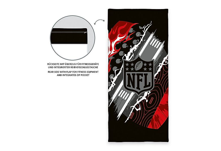 Herding Young Collection Strandtuch NFL Fitness-Tuch mit Flap Gr. 50x110 cm günstig online kaufen