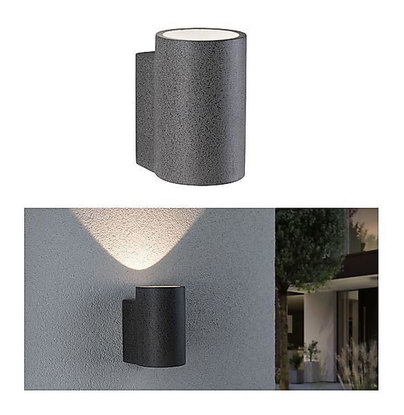 Paulmann "LED Außenwandleuchte Concrea IP65 110x170mm 3000K 6,8W 300lm 230V günstig online kaufen