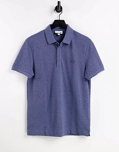 Lacoste – Meliertes Polohemd-Blau günstig online kaufen