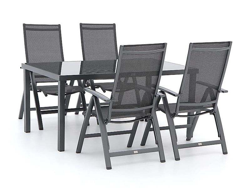 Bellagio Avenza/Caluso 160 cm Gartenmöbel-Set 5-teilig verstellbar günstig online kaufen