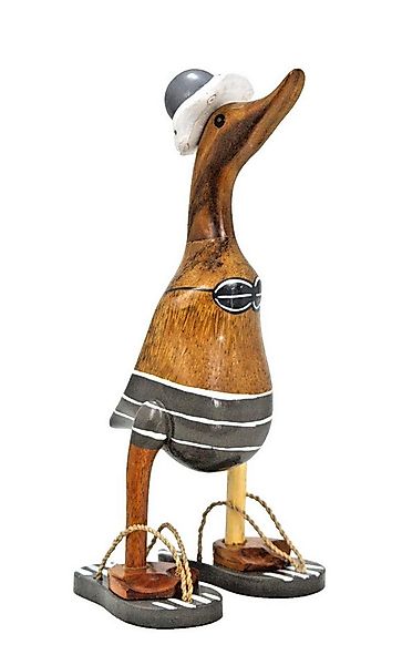 Kaufhaus le petit Tierfigur Deko Ente Holz Laufente Bikini Hut Gans Vogel F günstig online kaufen