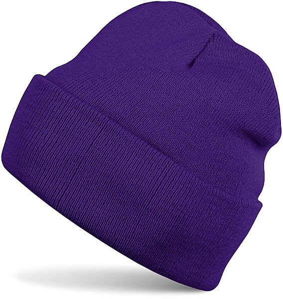 styleBREAKER Strickmütze Winter Strickmütze mit Krempe günstig online kaufen