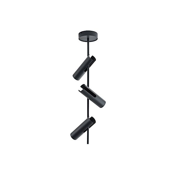 Deckenspot Leda 3, anthrazit, 3-flammig, Stahl, Höhe 76 cm günstig online kaufen