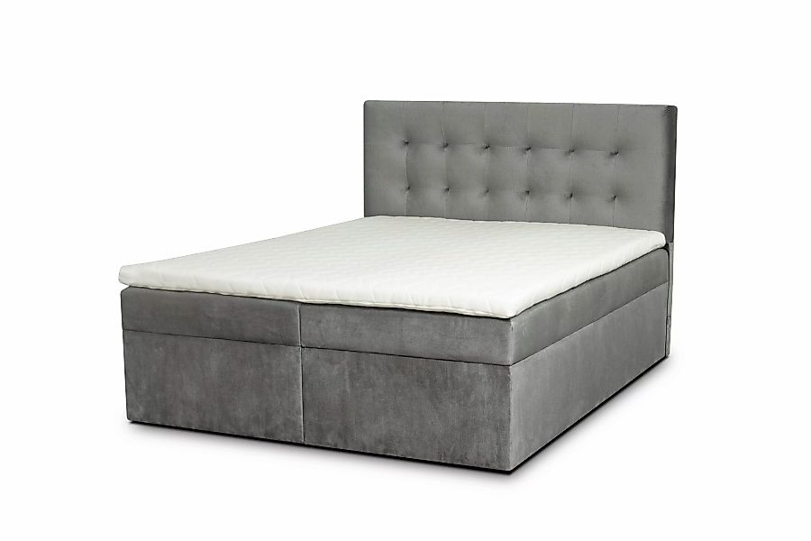 ROPEZ | Boxspringbett Lille mit Stauraum Samt 200 x 200 cm günstig online kaufen