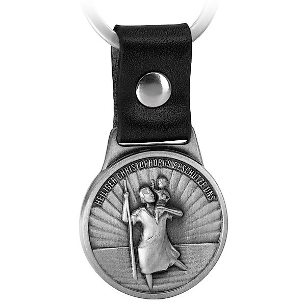 FABACH Schlüsselanhänger Christophorus am Lederband - günstig online kaufen