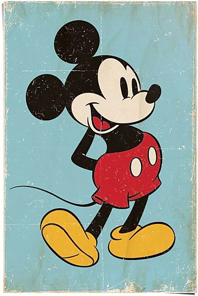 Reinders Poster "Mickey Mouse retro", (1 St.) günstig online kaufen