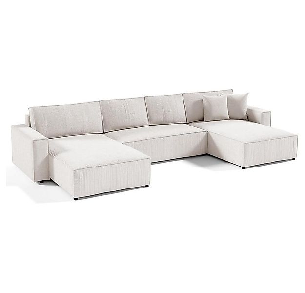 Beautysofa Ecksofa U-Form Parys, mit Schlaffunktion, Bettkasten, Viele Farb günstig online kaufen