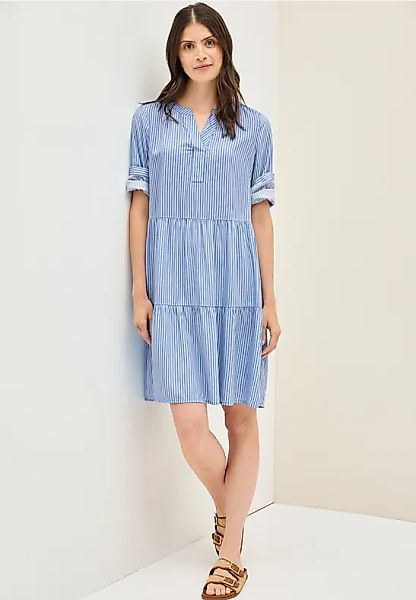 Gestreiftes Volant-Kleid günstig online kaufen