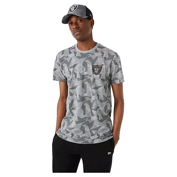 New Era Geometric Camo Las Vegas Raiders Kurzärmeliges T-shirt S Light Blac günstig online kaufen