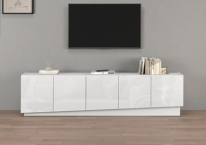 INOSIGN Lowboard »VELA, Höhe 60 cm, Breite 225 cm,Design mit schrägen Türen günstig online kaufen