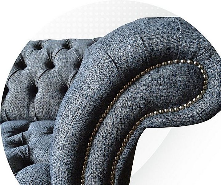 JVmoebel Chesterfield-Sofa Chesterfield Sofa hochwertig massiv Holz handgef günstig online kaufen