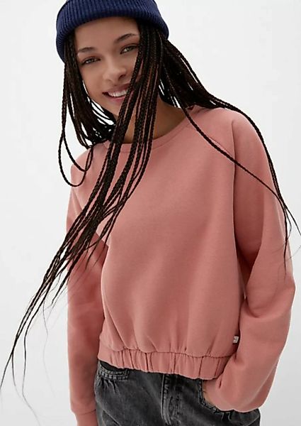 QS Sweatshirt Sweatshirt mit Raglanärmeln Raffung günstig online kaufen