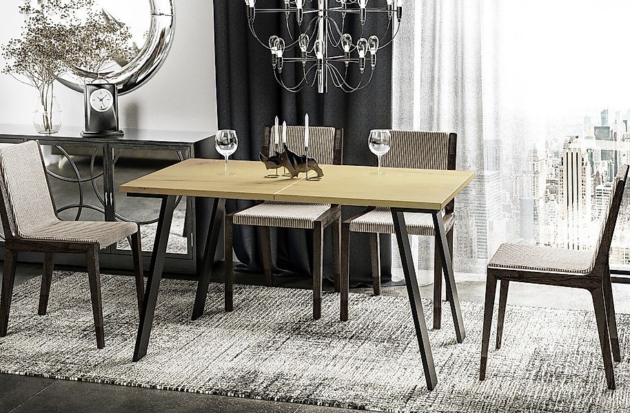 Endo-Moebel Esstisch Liwia 130-210 cm ausziehbar günstig online kaufen