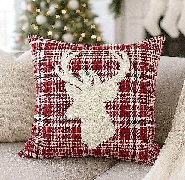 inovesis Kissenbezüge Weihnachts Kissenbezüge aus Leinen, Festliche Dekokis günstig online kaufen