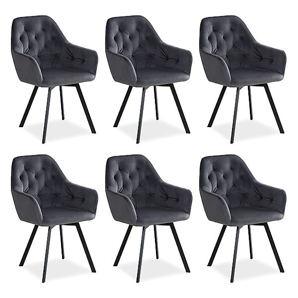 Homestyle4u Polsterstuhl Polstersessel Stühle Küche Esszimmerstuhl günstig online kaufen