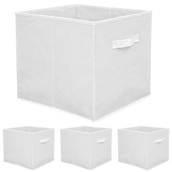 DuneDesign Aufbewahrungskorb 4er Set - 33x33x38 Stoff Aufbewahrungsbox Kall günstig online kaufen
