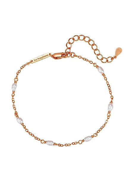 Hey Happiness Perlenarmband Süßwasserperlen Roségold 18K günstig online kaufen