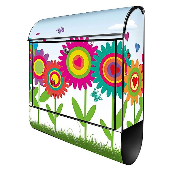 Banjado Design Briefkasten Schwarz Pulverbeschichtet, 39x47x14cm, 2 Schlüss günstig online kaufen