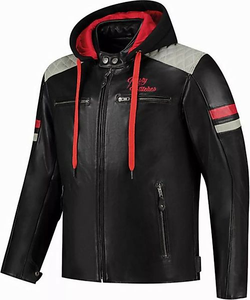 Rusty Stitches Motorradjacke Jari Hooded V2 Motorrad Lederjacke günstig online kaufen