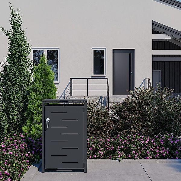 STEELSØN Mülltonnenbox Diorus 240L, abschließbar (Anthrazit, günstig online kaufen