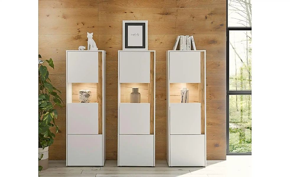 Wohnwand  Cande ¦ weiß ¦ Maße (cm): B: 190 H: 155 Kommoden & Sideboards > W günstig online kaufen